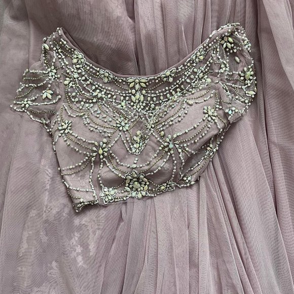 Lilac beaded two-piece prom dress - Picture 5 of 5
